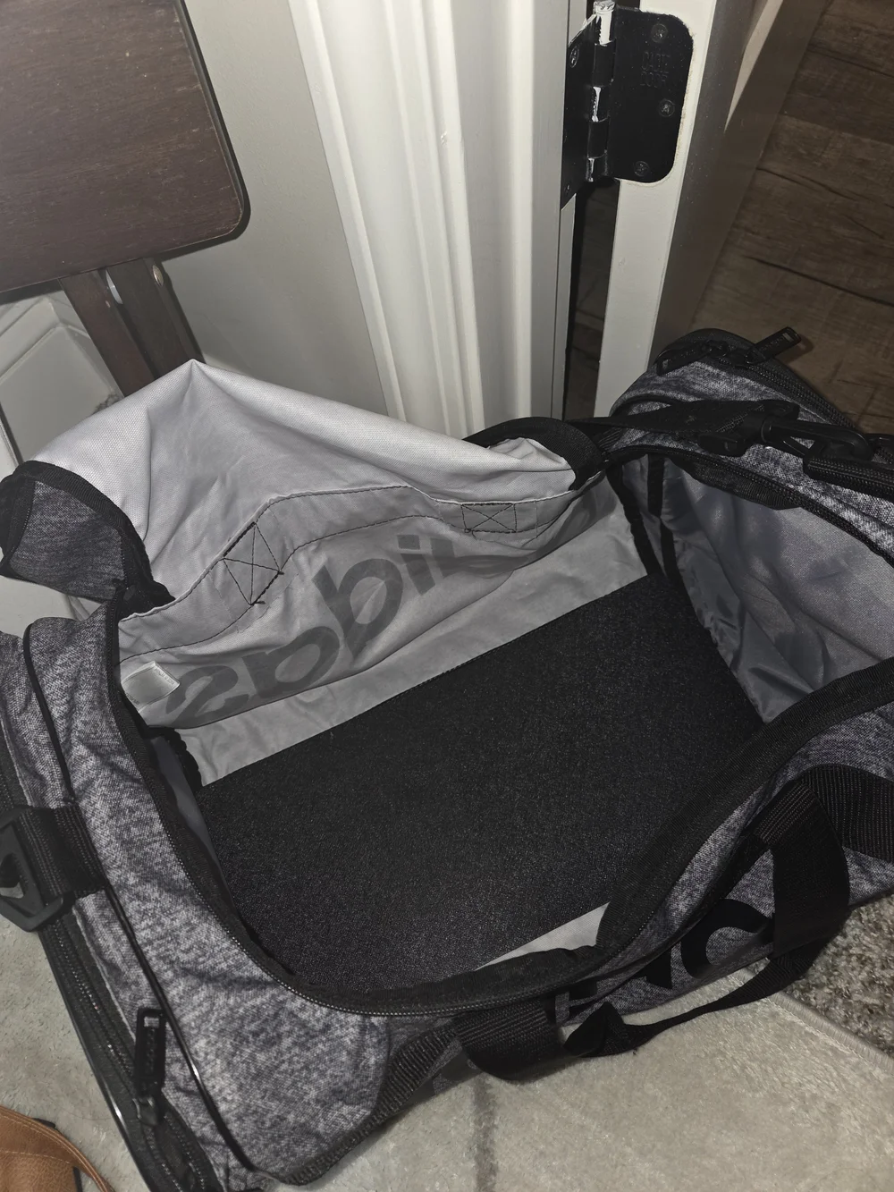 Adidas Grey Duffel Bag